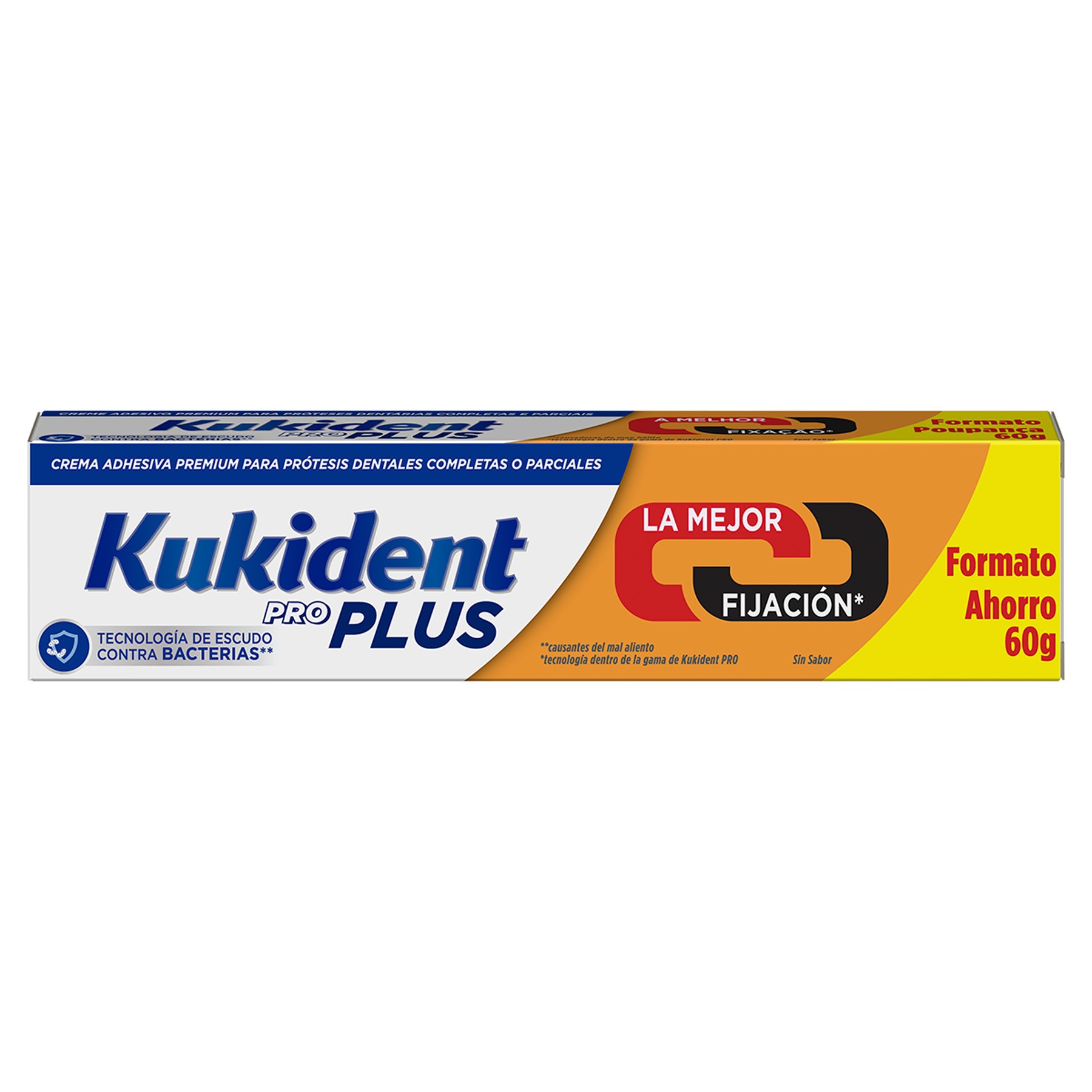 Kukident Proplus Adhesivo para prótesis dentales Doble Acción 60g